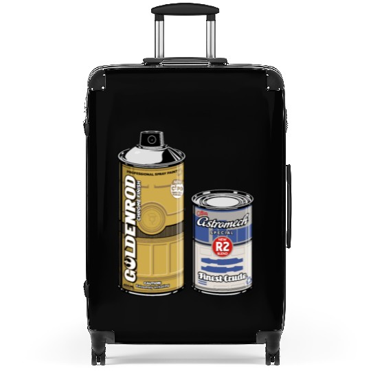 Funny Star Wars r2d2 and c3p0 parody Suitcases