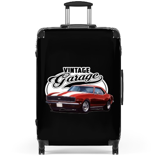 Vintage Camaro Garage Suitcases