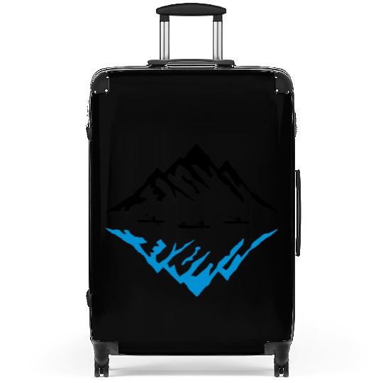 Canoe & Mountains, Reflection Suitcases