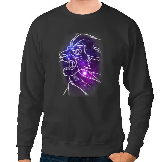 Disney Lion King Mufasa Galaxies Graphic Sweatshirts