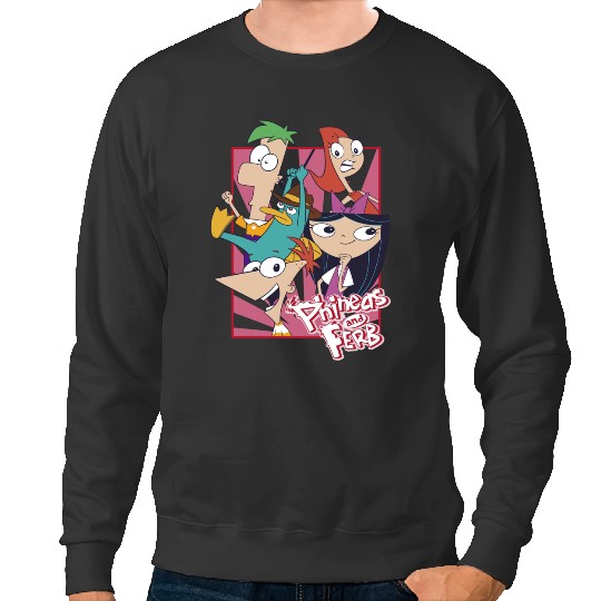 Disneys Phineas And Ferb With Friends Cute Group Shot Sweatshirts