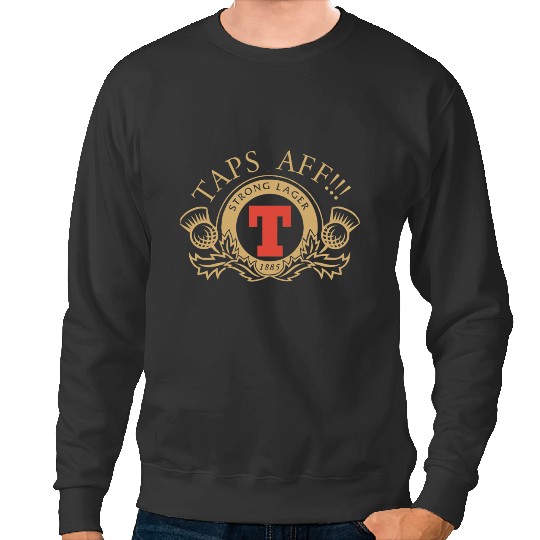 Discover TAPS AFF!-top-s off, lager, parody, glasgow Sweatshirts