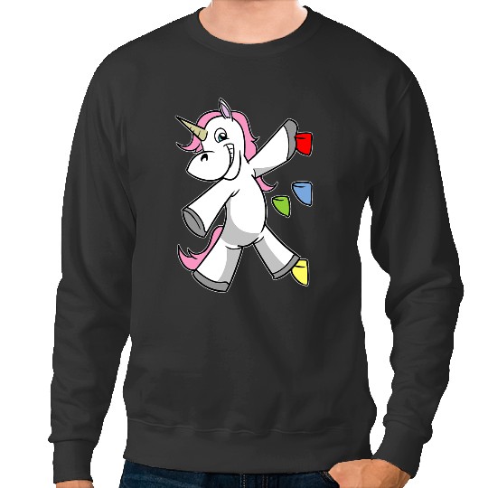 Discover Unicorn Bouldering Climbing Climber Boulderer Sweatshirts