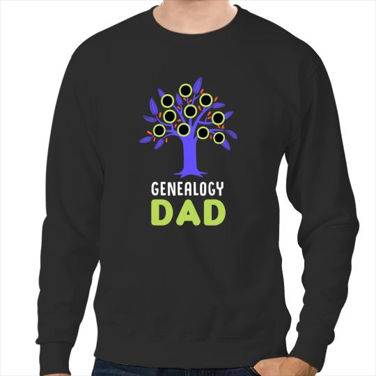 Funny Genealogy Dad Father History Tree Research Genetic Sweatshirts