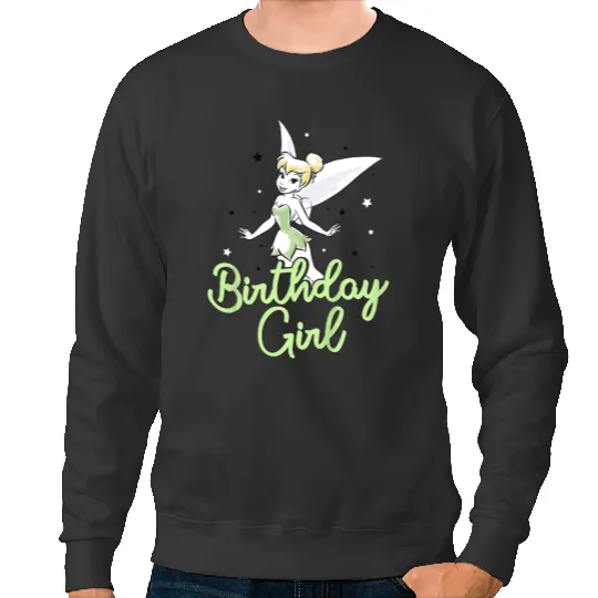 disneyss Peter Pan Birthday Girl Cute Tinker Bell Chest Logo  Gifts Sweatshirts