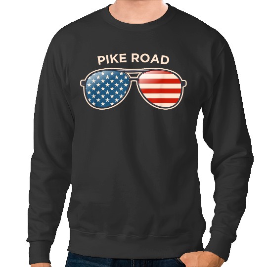 Discover Pike Road Nc Vintage Us Flag Sunglasses  Gifts Sweatshirts
