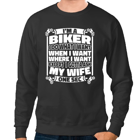 Discover Funny Motorbike Motorcyclist Biker Motorbiker - Motorcycle Trends Gift Sweatshirts