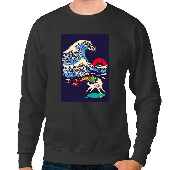 Discover The Great Wave off Oni Island Sweatshirts
