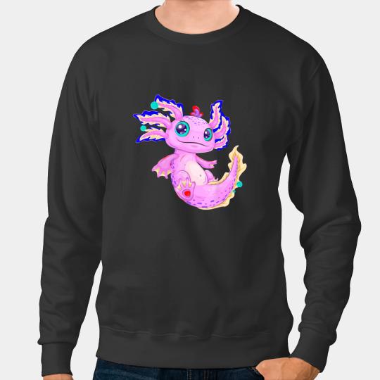 Discover Pastel Funny Kawaii Anime Salamander Sweatshirts