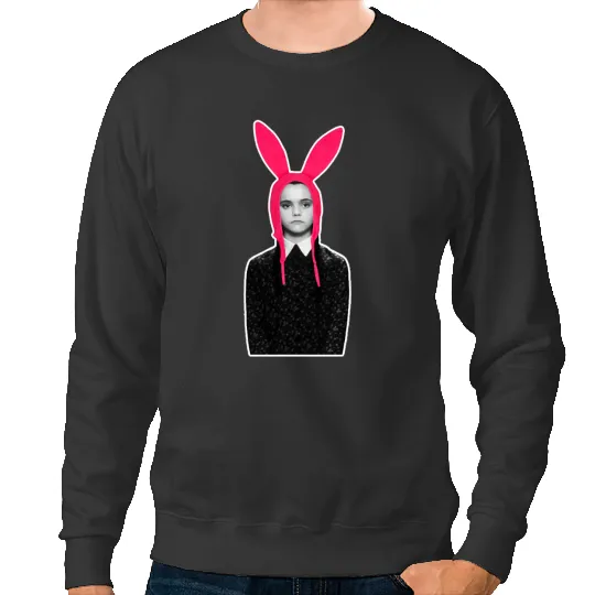 Wednesday Addams Bobs Burgers Addams Family Mashup (1) Sweatshirts