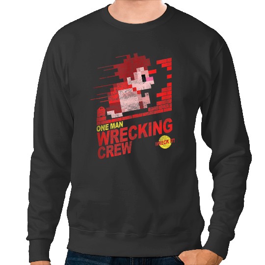  disneys Wreck-it Ralph One Man Wrecking Crew Vintage Cover Gifts Sweatshirts