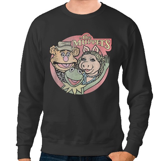 disneys The Muppets Kermit Fozzie Miss Piggy Vintage Badge  gifts Sweatshirts