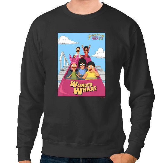 the bobs burgers movie wonder wharf roller coaster Sweatshirts
