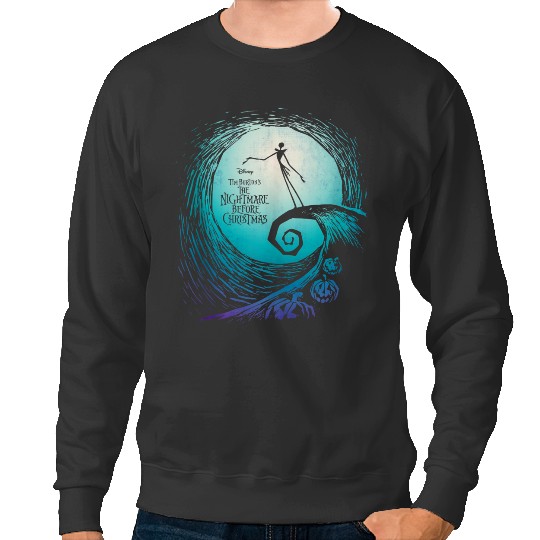 disneys Nightmare Before Christmas Jack Movie Logo Sweatshirts