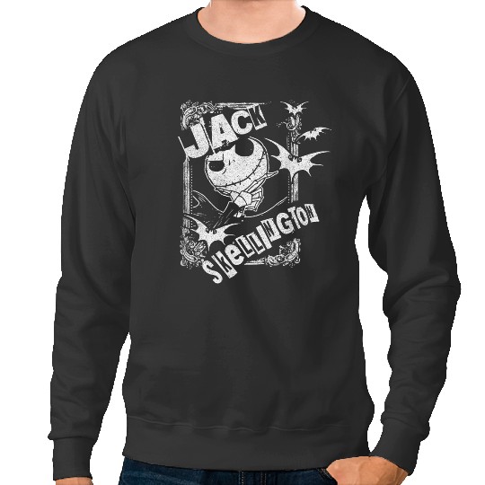 disneys The Nightmare Before Christmas Jack Skellington Bats Sweatshirts