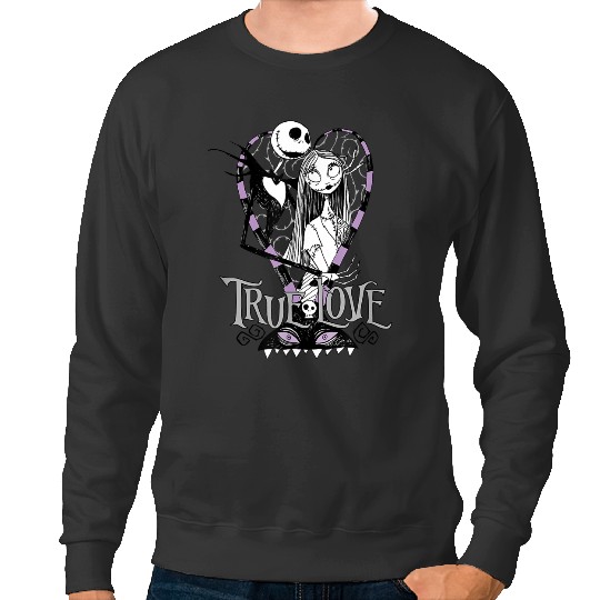disneys Nightmare Before Christmas Valentines True Love Sweatshirts