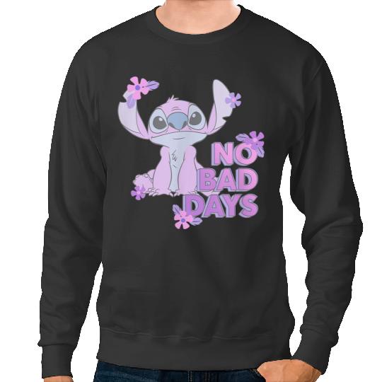 disneys Lilo Stitch No Bad Days Cute Stitch Chest Portrait Sweatshirts