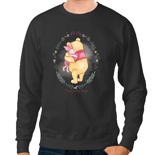 disneys Pooh Bear Piglet Friendship Hugs Sweatshirts