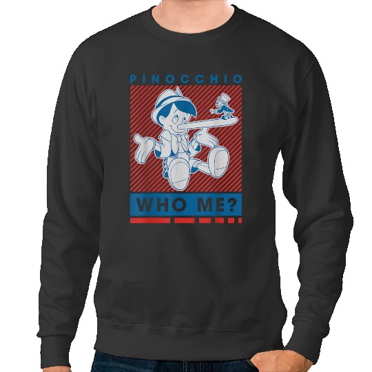 disneys Pinocchio And Jiminy Cricket Who Me Sweatshirts