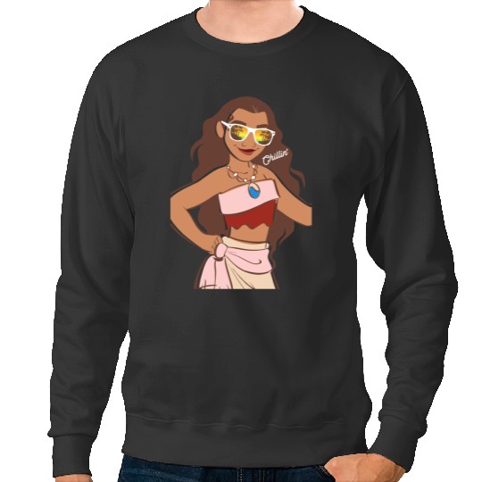 Disney Moana Cool Chillin On The Island Big Chest PortraitGifts Trends Sweatshirts