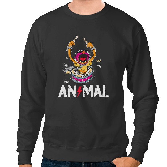 Disney The Muppets Animal Rock And Roll Drums Graffiti Logo Sweatshirts