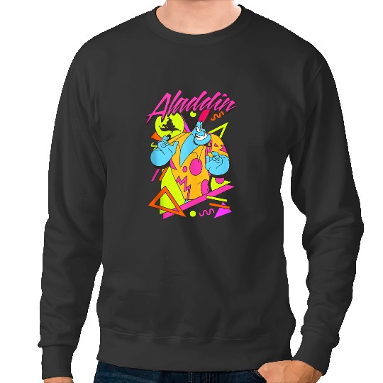 Disney Aladdin Genie 90s Style Retro Vintage Portrait Sweatshirts