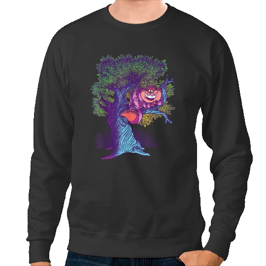 disneys Alice In Wonderland Cheshire Cat Modern Storybook Sweatshirts