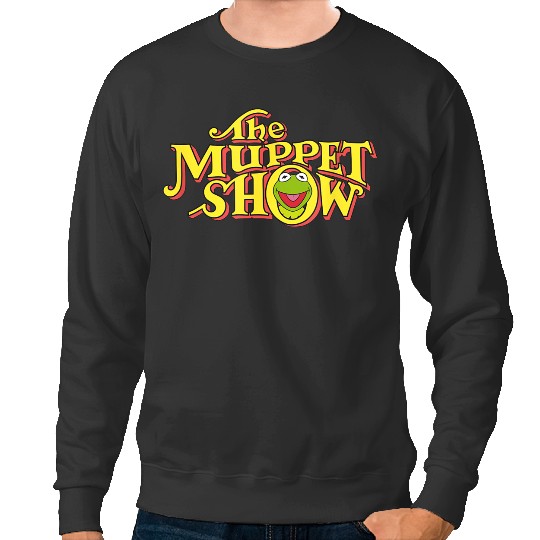disneys The Muppets Show Kermit Neon Big Chest Text Logo V2 Sweatshirts