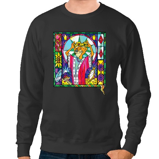 Disney Villains Prince John Robin Hood Stained Glass Window gifts trends Sweatshirts