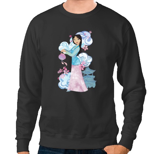 Disney Mulan Watercolor Portrait Sweatshirts