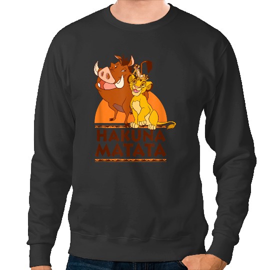 Disney The Lion King Hakuna Matata Simba Timon Pumbaa Shot gifts trends Sweatshirts