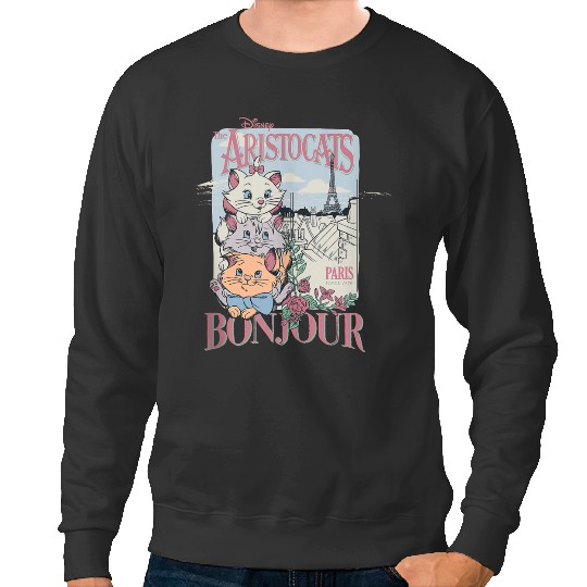 Disney The Aristocats Bonjour Paris Since 1979 Vintage Ad gifts trends Sweatshirts