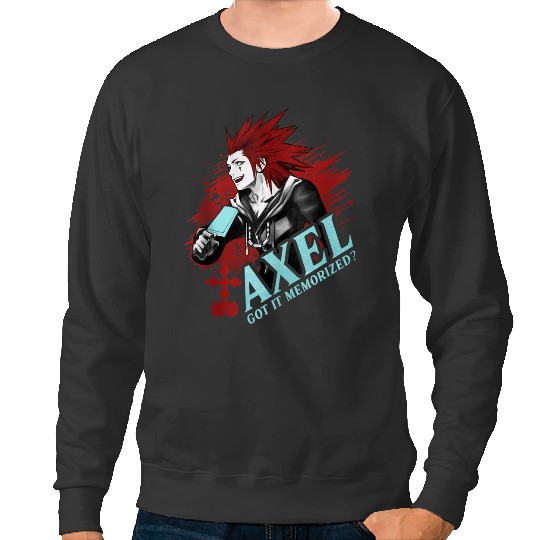 Disneys Kingdom Hearts Axel Got It Memorized Sweatshirts