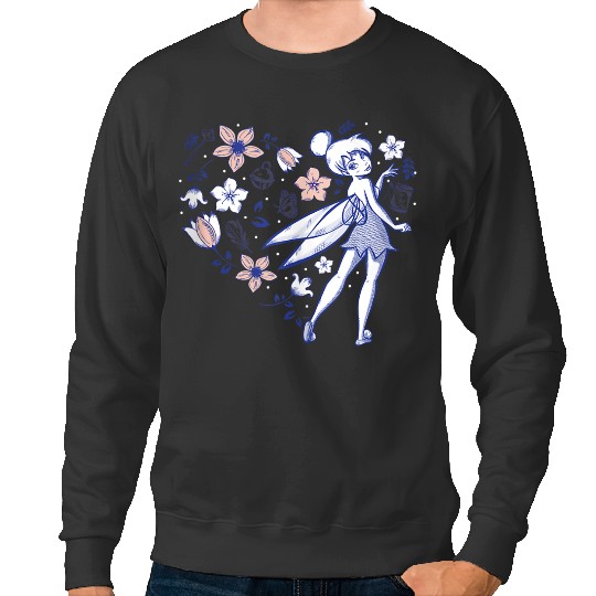 Disneys Tinker Bell Storybook Heart Blue Sweatshirts