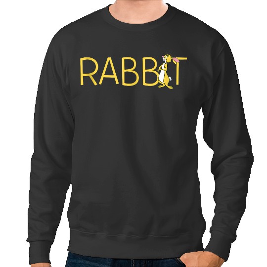 Disneyss Winnie The Pooh Rabbit Classic Lettering Sweatshirts
