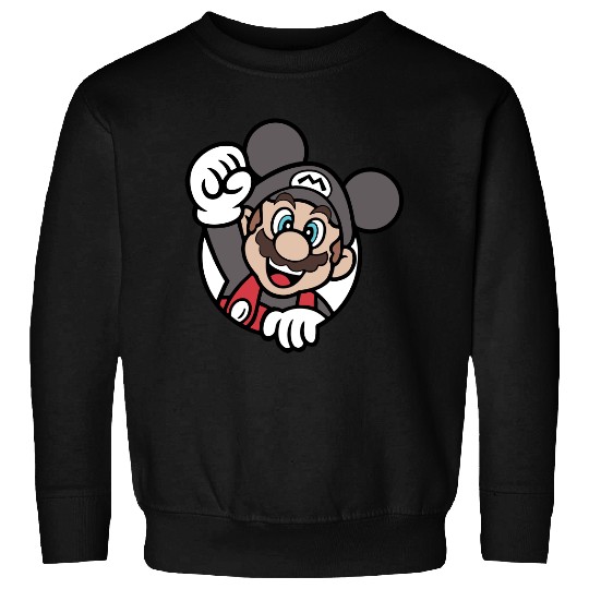 Super Mario - Disney Mickey Mouse color and ears Sweatshirts