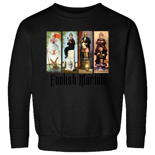 foolish mortals crop top, disney haunted mansion Flowy Cropped Tees