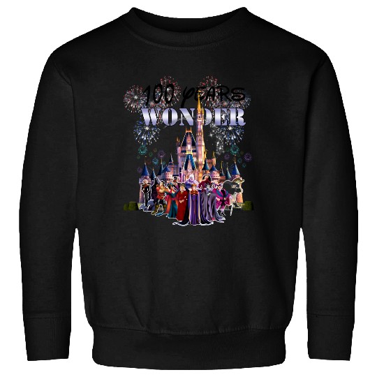 100th Disney Villians Sweatshirts, Disney 100 Years of Wonder Sweatshirts, Disney 100th Sweatshirts