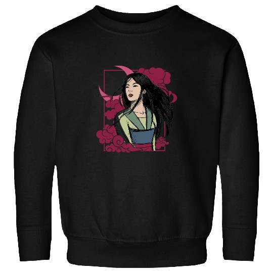 Disney Mulan Moon Portrait Front And Back Sweatshirts