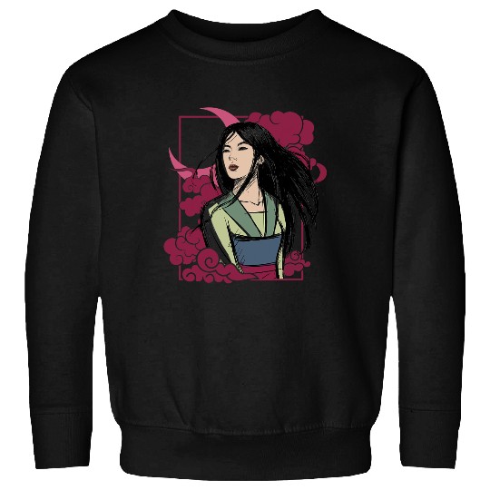 Disney Mulan Moon Portrait Front And Back Sweatshirts