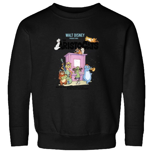 Disney The Aristocats Cats Playing Piano Retro Sweatshirts