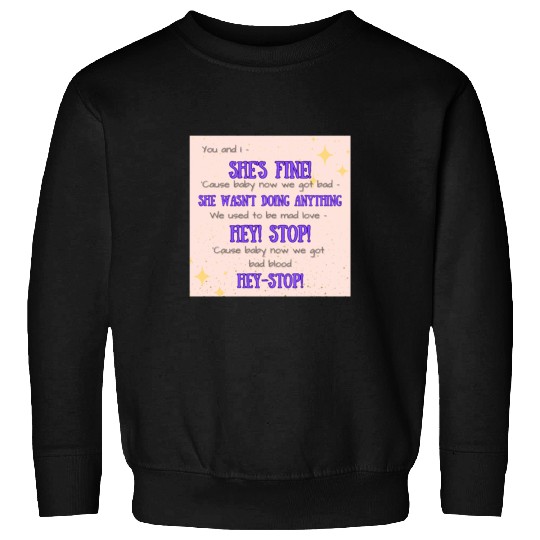 Bad Blood Eras Tour Chant Tay lor Swift Sweatshirts