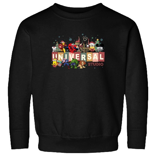 Universal Studios Christmas Sweatshirts, Disneyland Christmas Sweatshirts