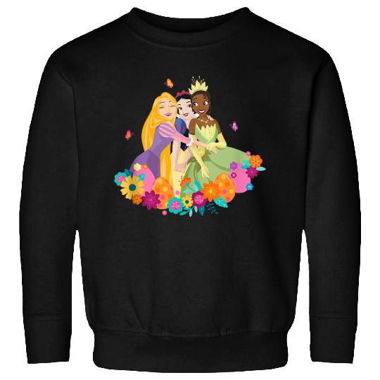 Disney Princess Rapunzel Snow White Tiana Spring Easter Eggs Gifts Sweatshirts