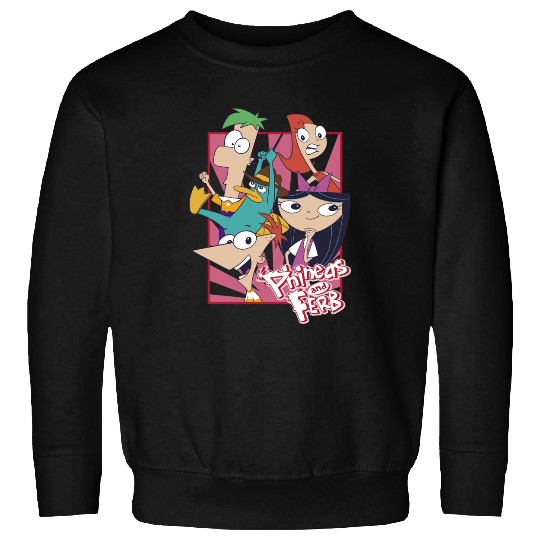 Disneys Phineas And Ferb With Friends Cute Group Shot Sweatshirts