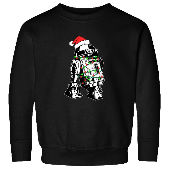 R2D2 Star Wars Christmas Lights Holiday Sweatshirts Disney Galaxy's Edge