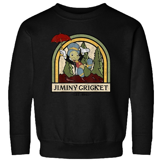 disneys Pinocchio Jiminy Cricket Established 1940 Sweatshirts