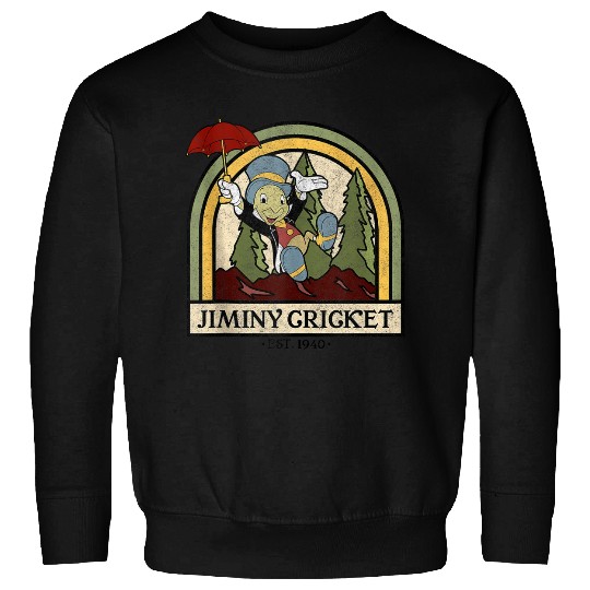 disneys Pinocchio Jiminy Cricket Established 1940 Sweatshirts