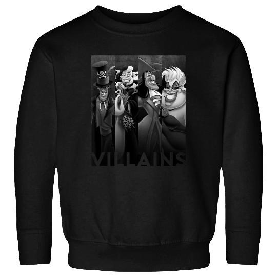 disneys Villains Ursula Cruella Captain Hook Dr Facilier Sweatshirts