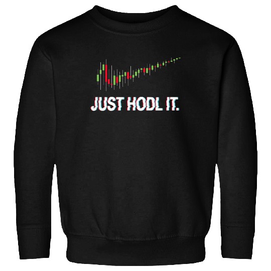 Juste HODL. Chandelier Moon Chart Crypto Currency Sweatshirt